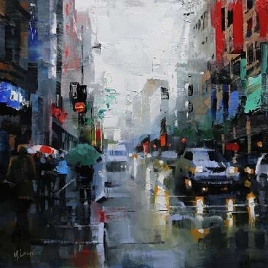 St. Catherine Street Rain Poster Print by Mark Lague-VARPDXL830D Image 1