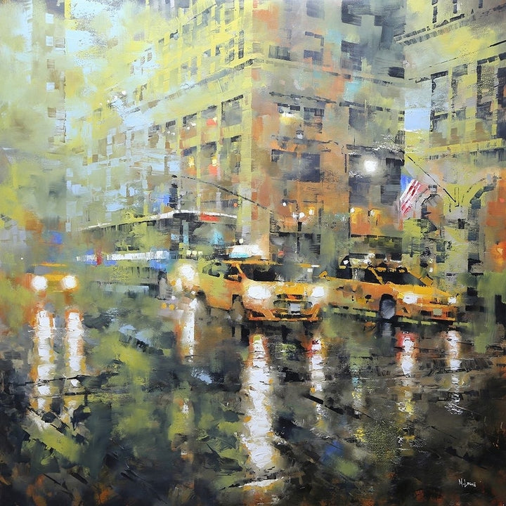 Manhattan Orange And Green Poster Print by Mark Lague-VARPDXL892D Image 1