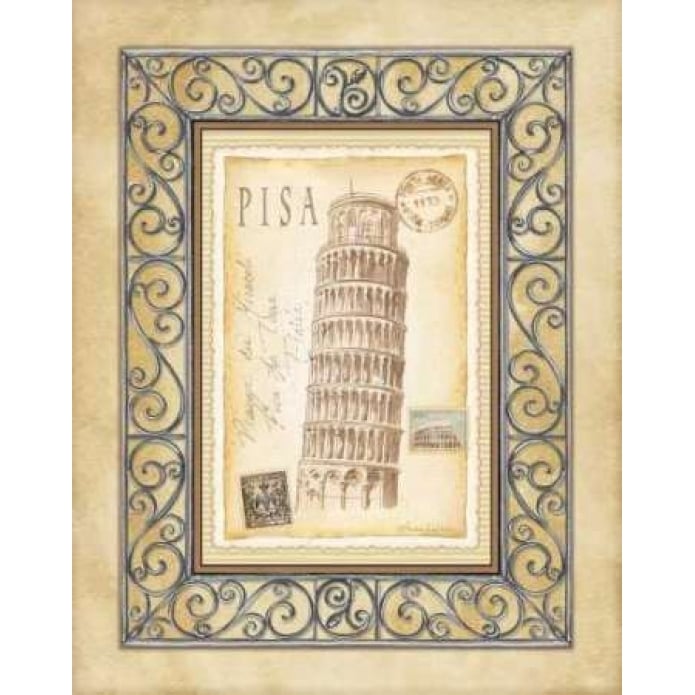 Pisa Postcard Poster Print by Andrea Laliberte-VARPDXLAL044 Image 1