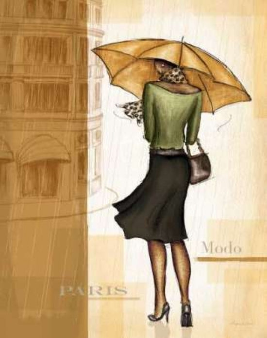 Golden Rain Paris Poster Print by Andrea Laliberte-VARPDXLAL086 Image 1