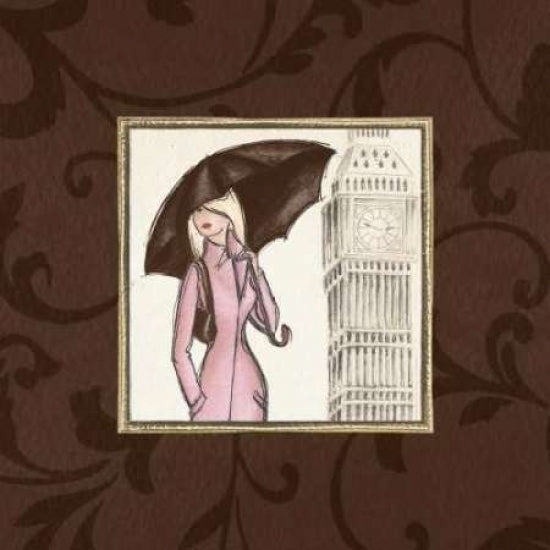 London in Pink Poster Print by Andrea Laliberte-VARPDXLAL068 Image 2