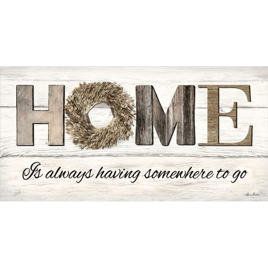 Home is Always Having Somewhere to Go Poster Print by Lori Deiter-VARPDXLD1251 Image 1