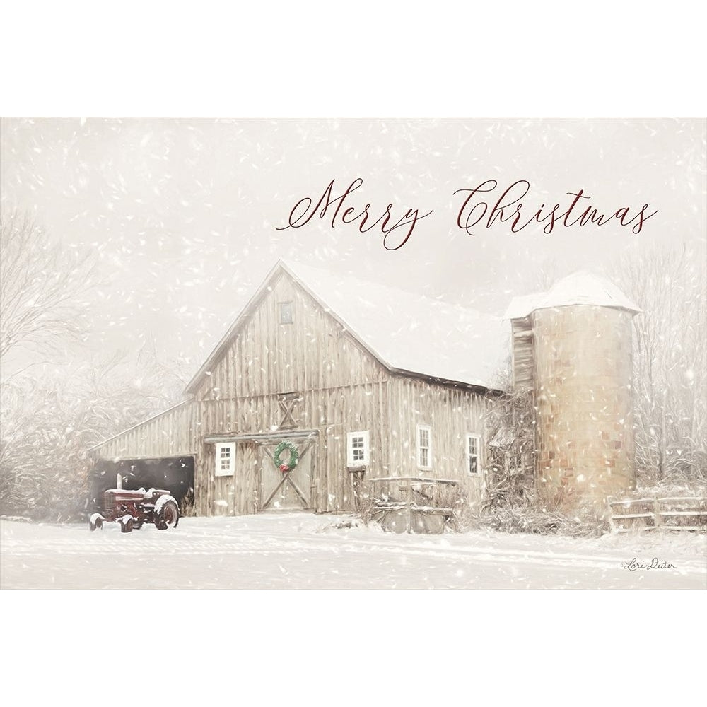 Merry Christmas Farm Poster Print by Lori Deiter-VARPDXLD1472 Image 1