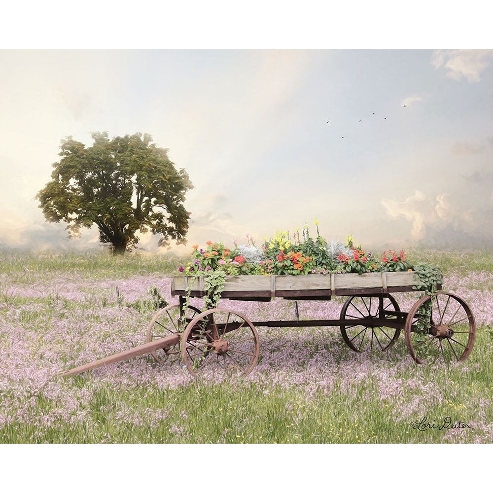 Flower Wagon at Sunset Poster Print by Lori Deiter-VARPDXLD1661 Image 1