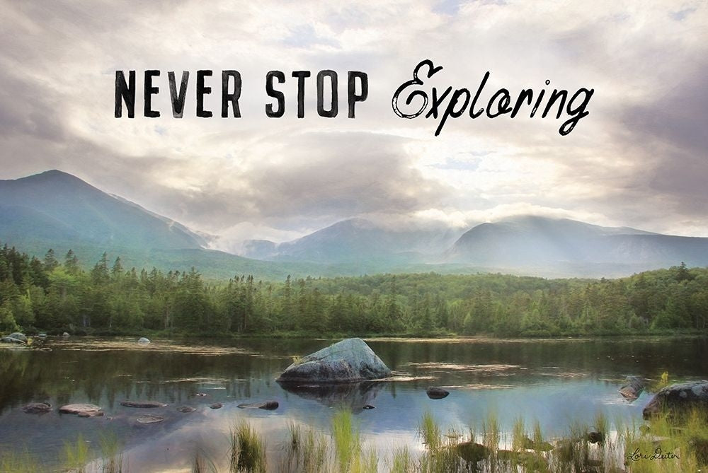 Never Stop Exploring Poster Print by Lori Deiter-VARPDXLD1773 Image 1