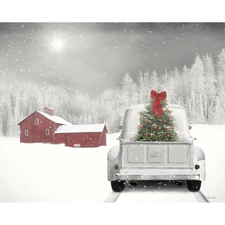 You Can Plan on Me White Truck Poster Print by Lori Deiter-VARPDXLD2027 Image 1