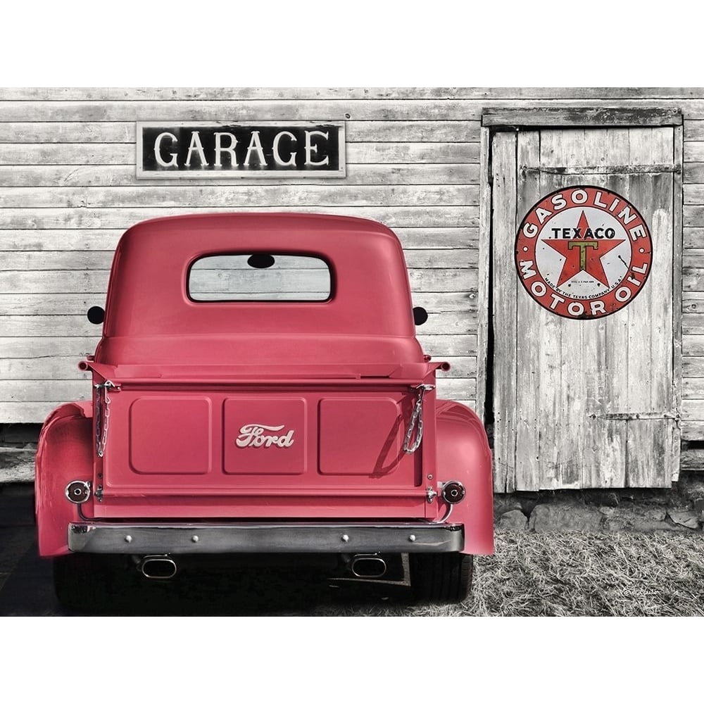 Red Truck with Texaco Sign by Lori Deiter-VARPDXLD2070 Image 1