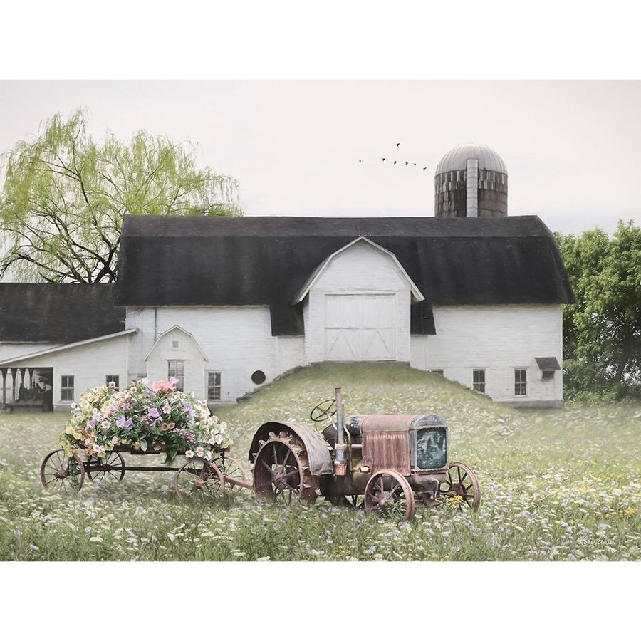 Country Flower Cart Poster Print - Lori Deiter-VARPDXLD2900 Image 1