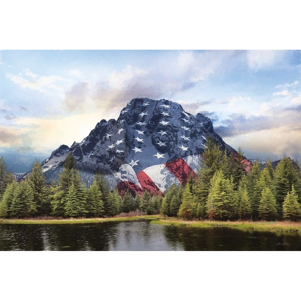 Patriotic Tetons Poster Print - Lori Deiter-VARPDXLD2922 Image 1