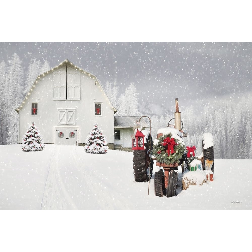 Snowy Country Christmas Wishes Poster Print - Lori Deiter-VARPDXLD3092 Image 1