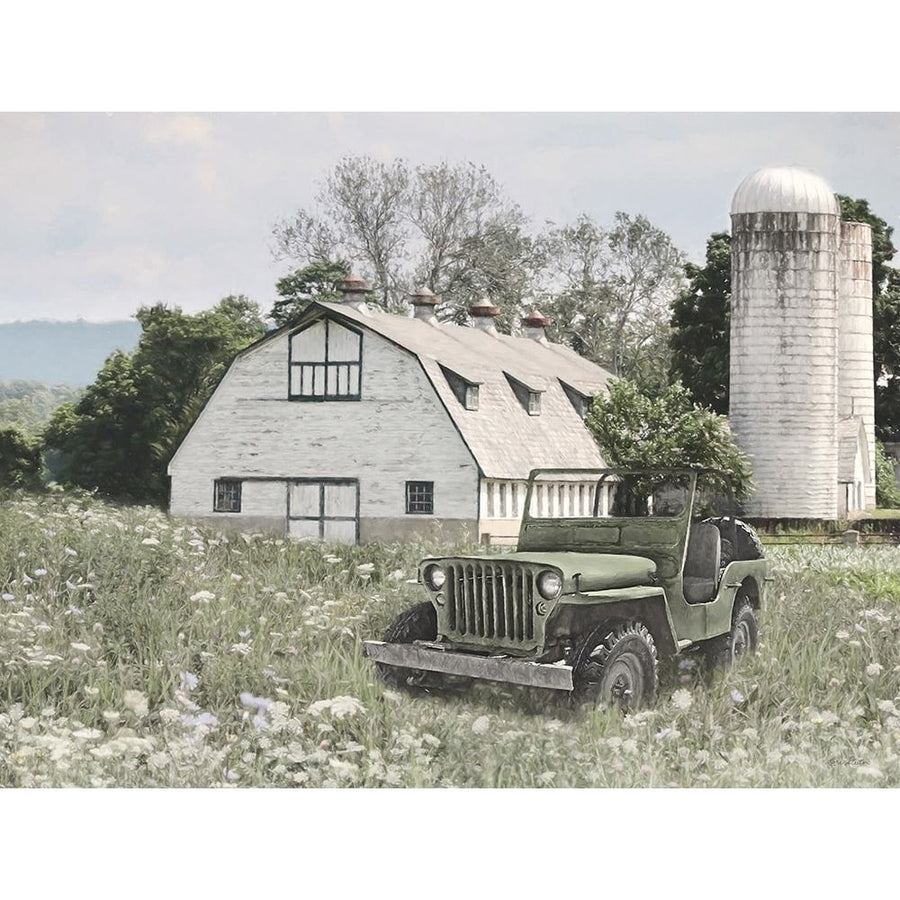 Old Jeep at the Farm Poster Print - Lori Deiter-VARPDXLD3225 Image 1