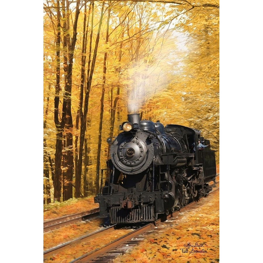 Fall Locomotive Poster Print by Lori Deiter-VARPDXLD982 Image 1