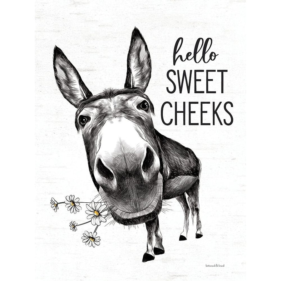 Hello Sweet Cheeks Donkey by Lettered and Lined-VARPDXLET134 Image 1