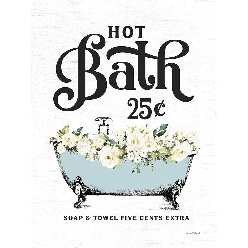 Hot Bath by Lettered and Lined-VARPDXLET132 Image 1