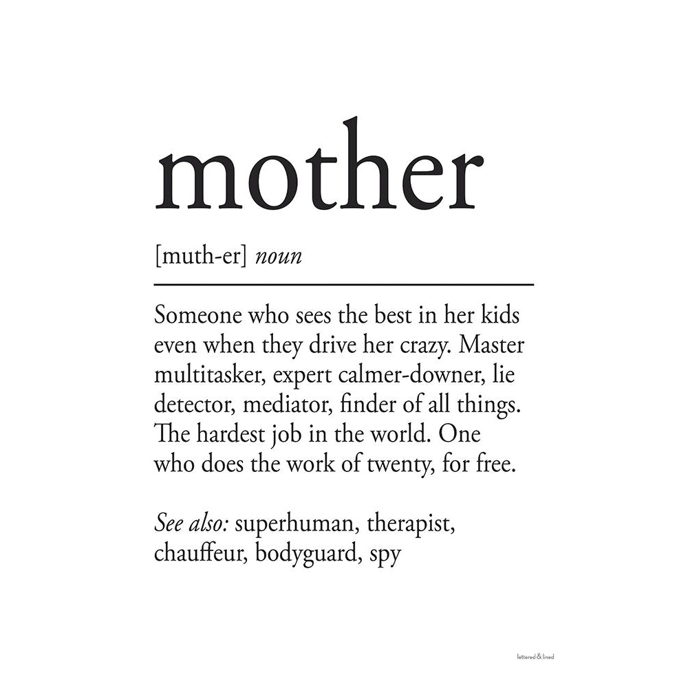 Mother Definition by Lettered and Lined-VARPDXLET191 Image 1