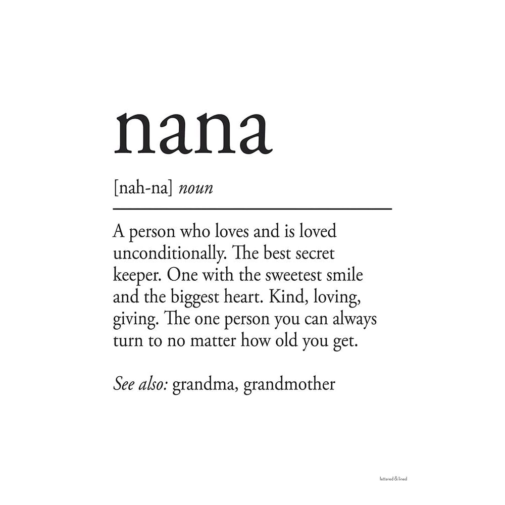 Nana Definition by Lettered and Lined-VARPDXLET193 Image 1