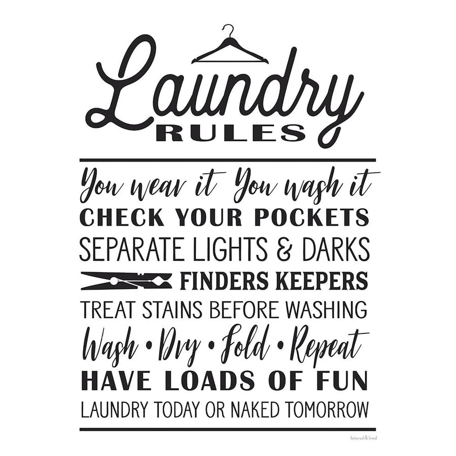 Laundry Rules by lettered And lined-VARPDXLET301 Image 1