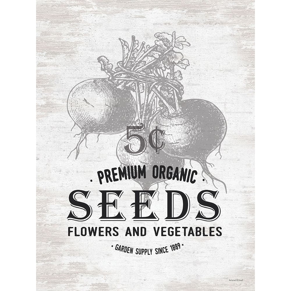 Seeds Poster Print - Lettered And Lined-VARPDXLET601 Image 1