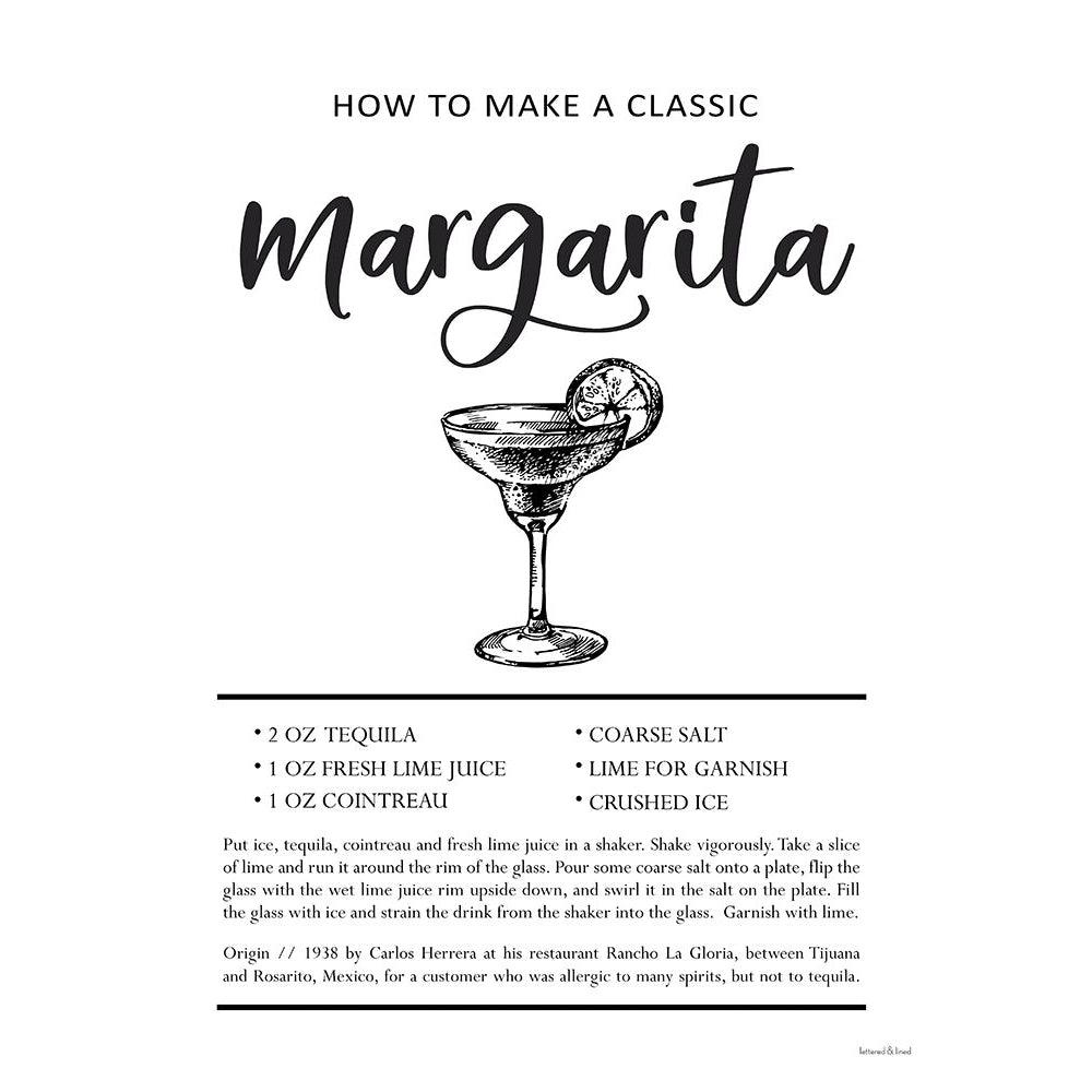 Margarita Poster Print - Lettered And Lined-VARPDXLET606 Image 1