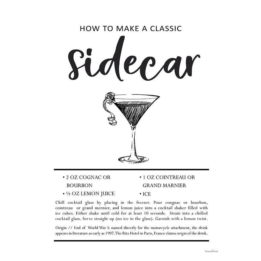 Sidecar Poster Print - Lettered And Lined-VARPDXLET608 Image 1