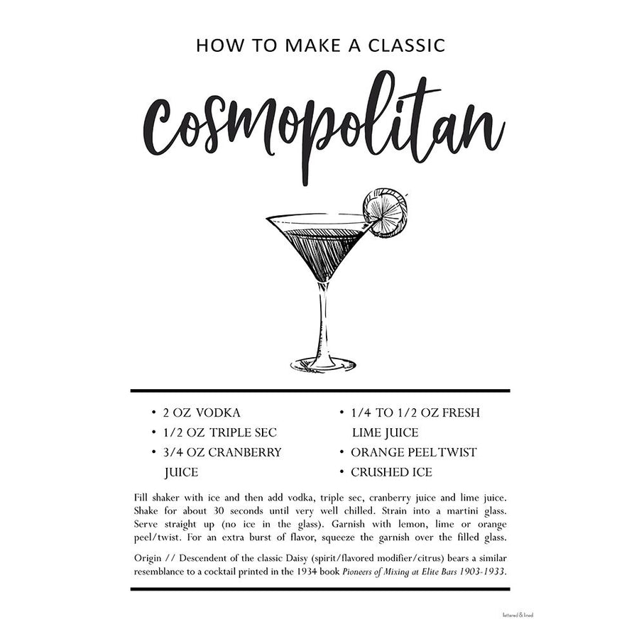 Cosmopolitan Poster Print - Lettered And Lined-VARPDXLET609 Image 1