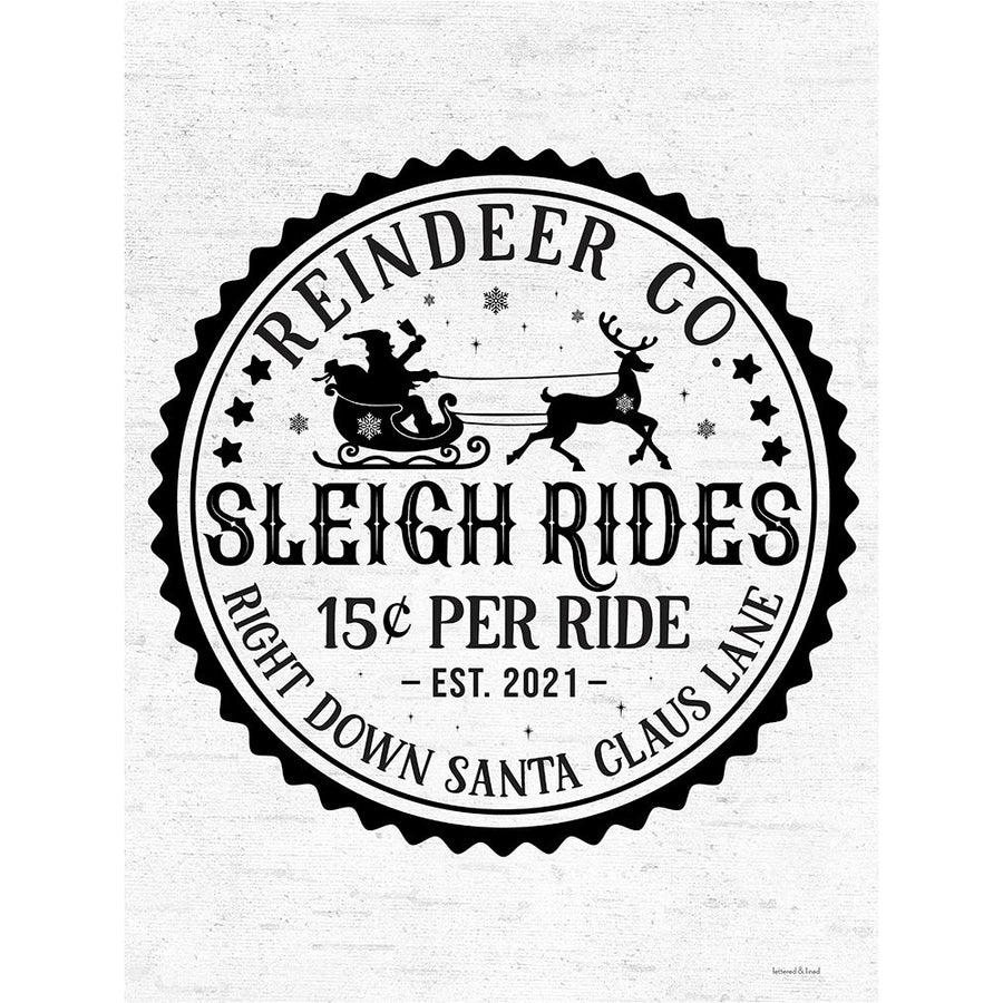 Sleigh Rides Poster Print - and Lined Lettered-VARPDXLET763 Image 1