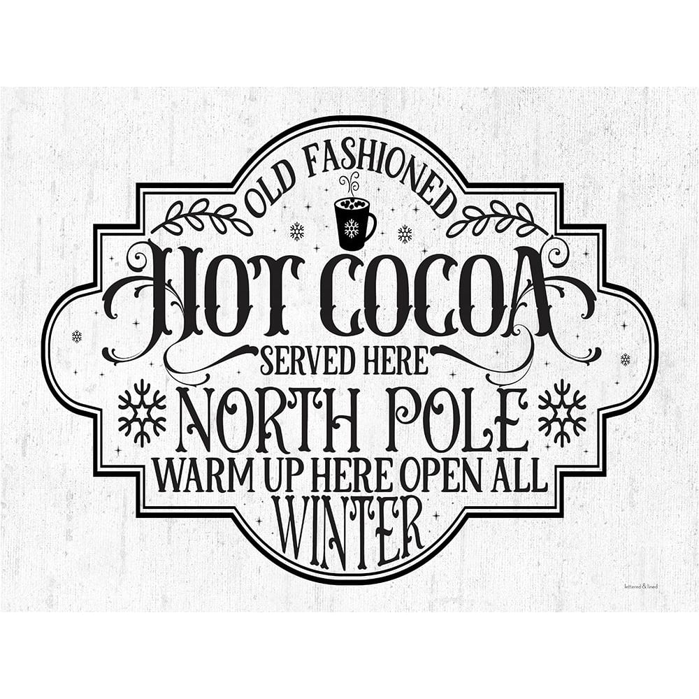 Hot Cocoa Poster Print - and Lined Lettered-VARPDXLET764 Image 1