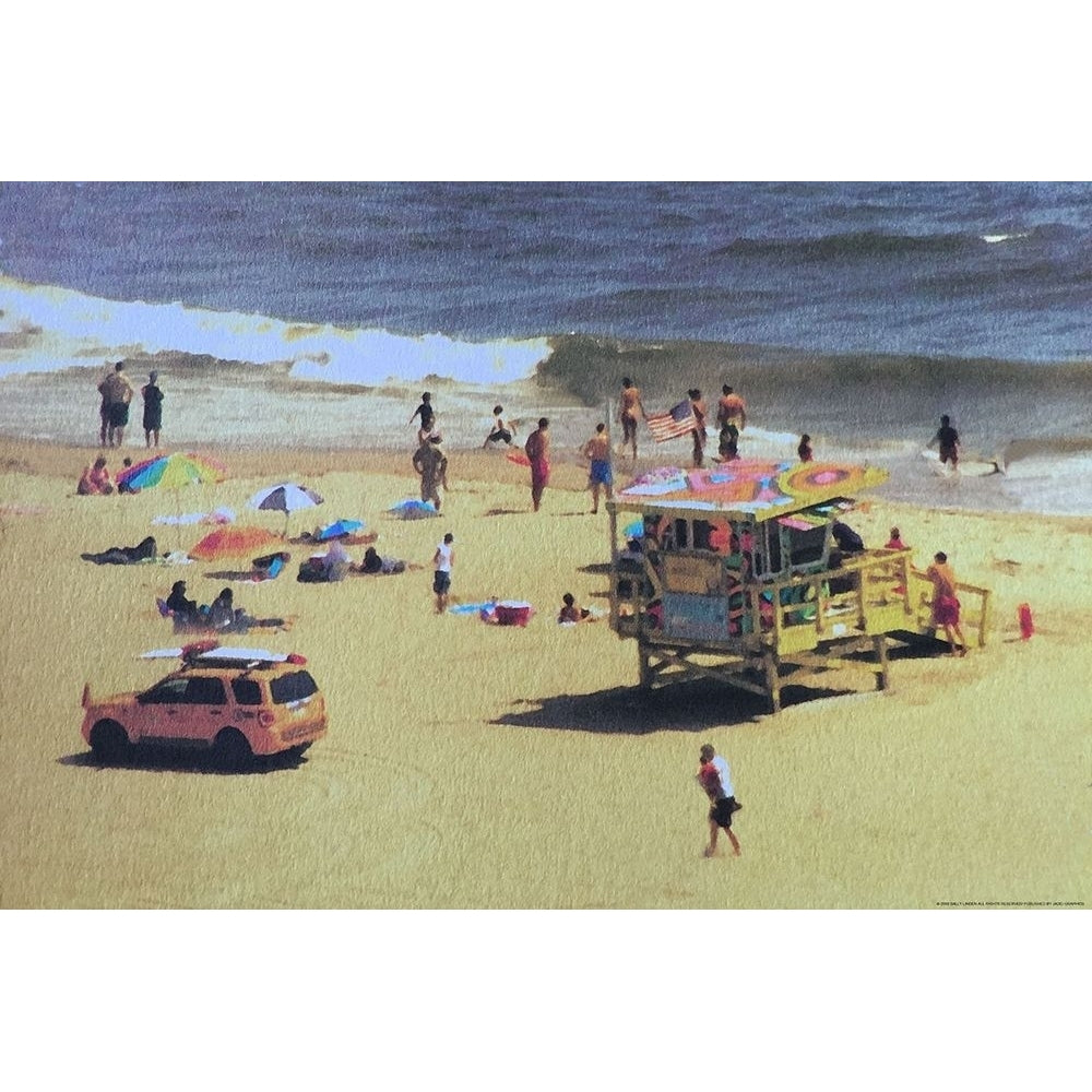 Beach Poster Print by Sally Linden-VARPDXLIN65 Image 1