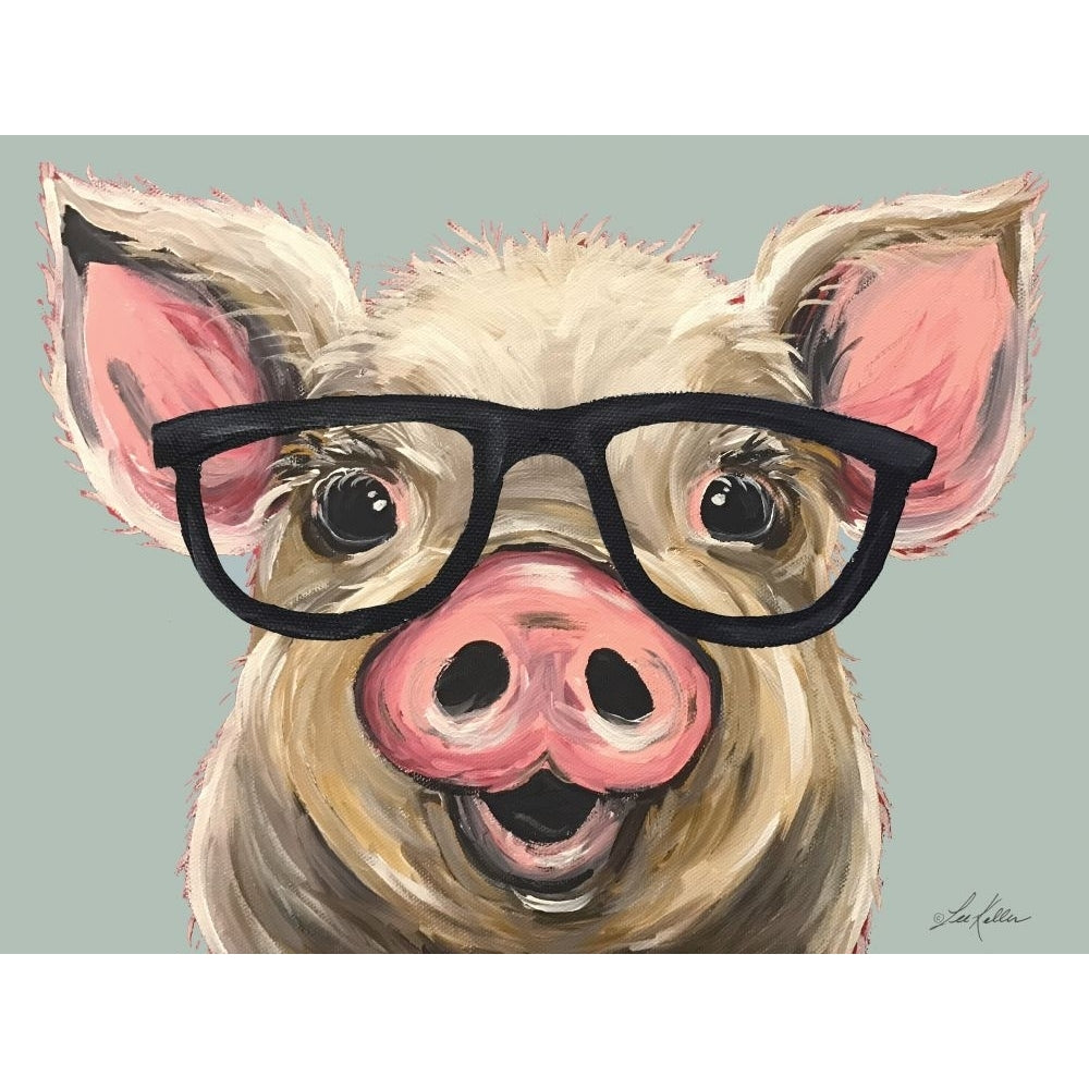 Smart Posey the Pig Poster Print - Lee Keller-VARPDXLK101 Image 1