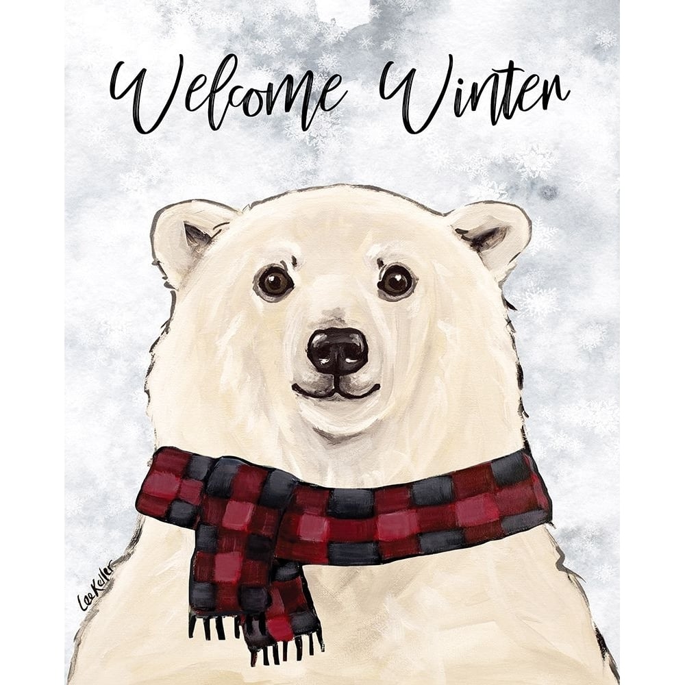 Welcome Winter Polar Bear Poster Print - Lee Keller-VARPDXLK147 Image 1