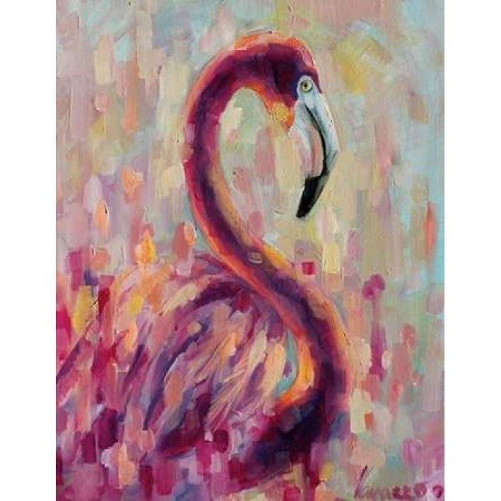 Flamingo Bliss 1 Poster Print by Lisa Colberg-VARPDXLNRC001D Image 2