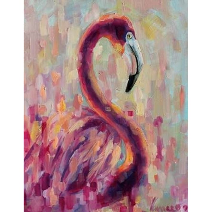 Flamingo Bliss 1 Poster Print by Lisa Colberg-VARPDXLNRC001D Image 1