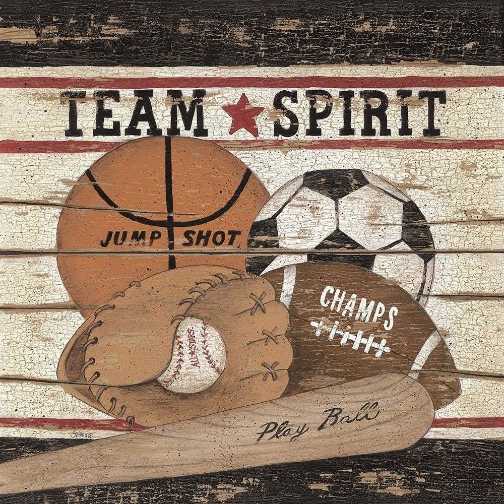 Team Spirit Poster Print by Linda Spivey-VARPDXLS1125 Image 1