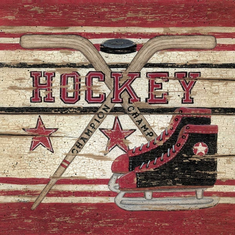 Hockey Poster Print by Linda Spivey-VARPDXLS1142 Image 1