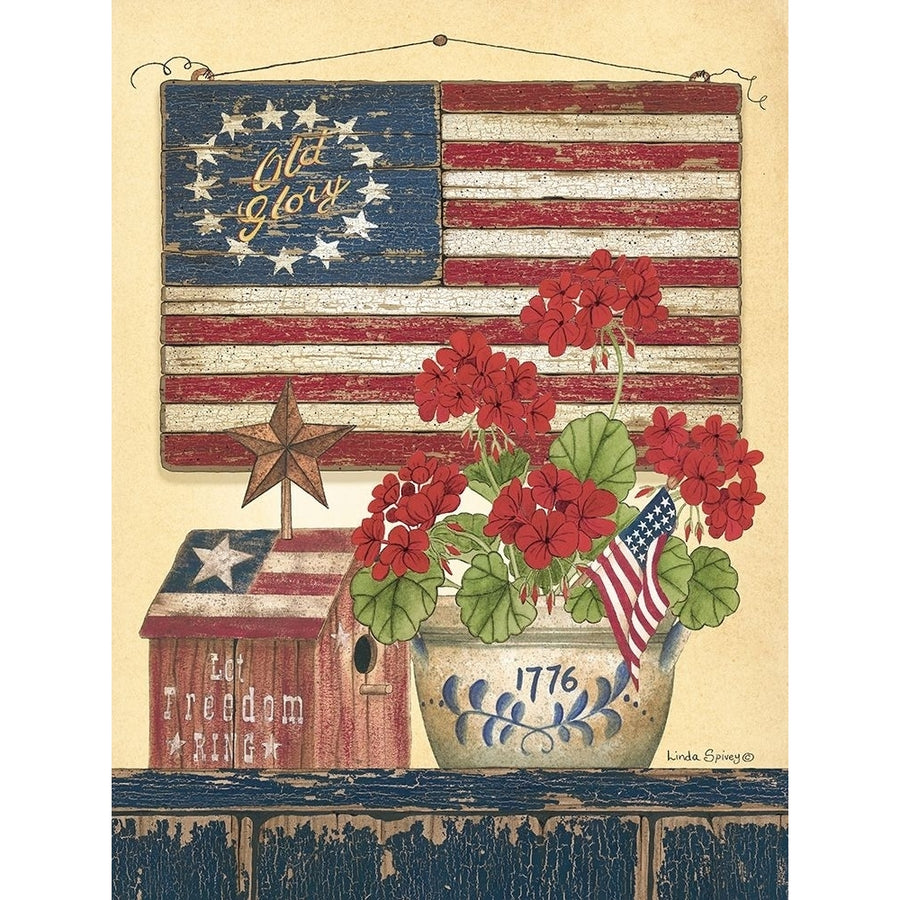 Americana Old Glory Poster Print by Linda Spivey-VARPDXLS1410 Image 1