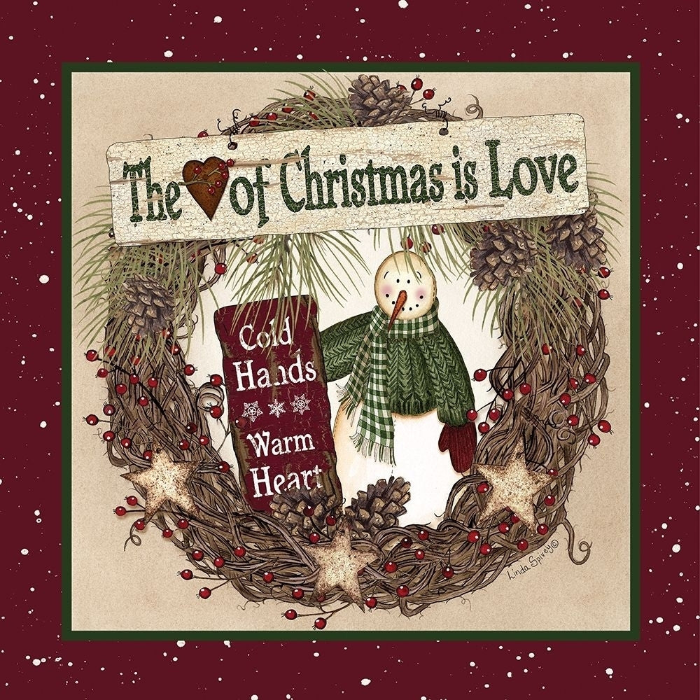 The Heart of Christmas Wreath Poster Print by Linda Spivey-VARPDXLS1743 Image 1