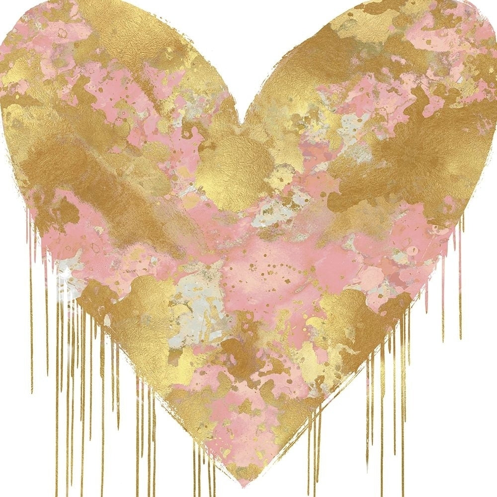 Big Hearted Pink and Gold Poster Print by Lindsay Rodgers-VARPDXLSG116668 Image 1