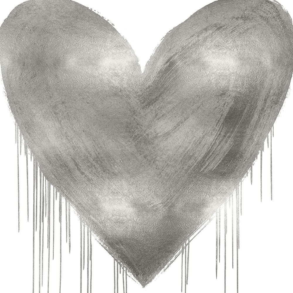 Big Hearted Silver Poster Print by Lindsay Rodgers-VARPDXLSG116676 Image 1