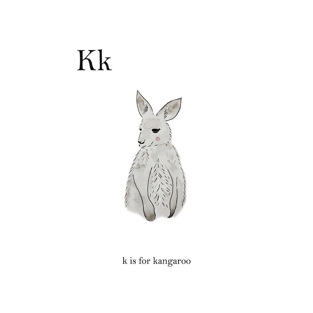 K is for Kangaroo Poster Print by Leah Straatsma-VARPDXLSRC010E Image 1