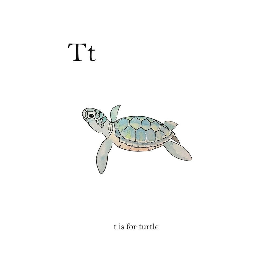 T is for Turtle Poster Print by Leah Straatsma-VARPDXLSRC010F Image 1