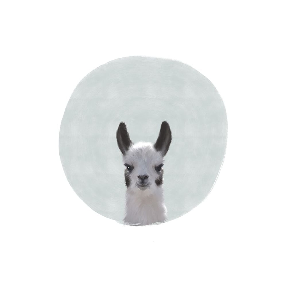 Baby Circle Llama Poster Print by Leah Straatsma-VARPDXLSRC013J Image 1