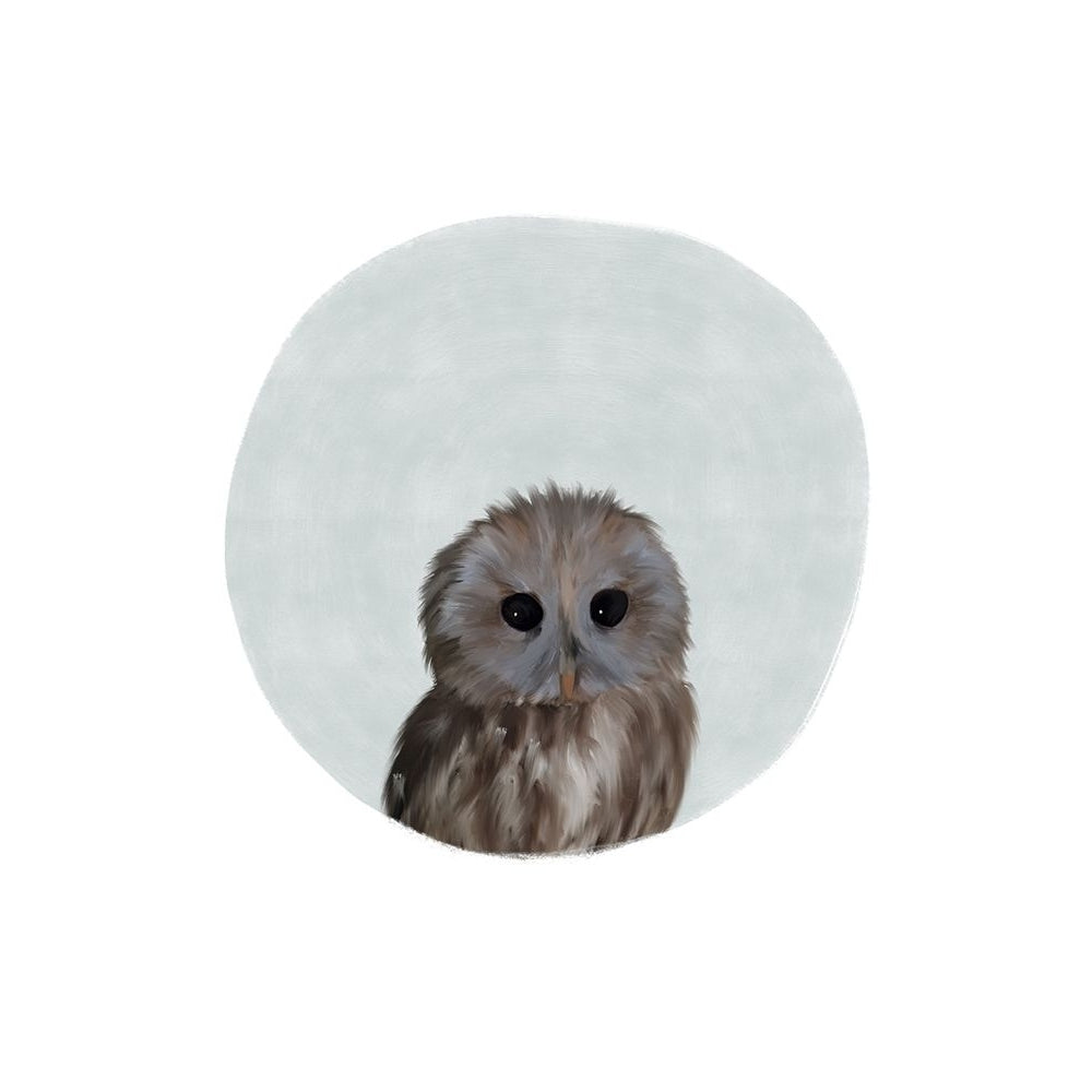 Baby Owl Circle Poster Print by Leah Straatsma-VARPDXLSRC013N Image 1