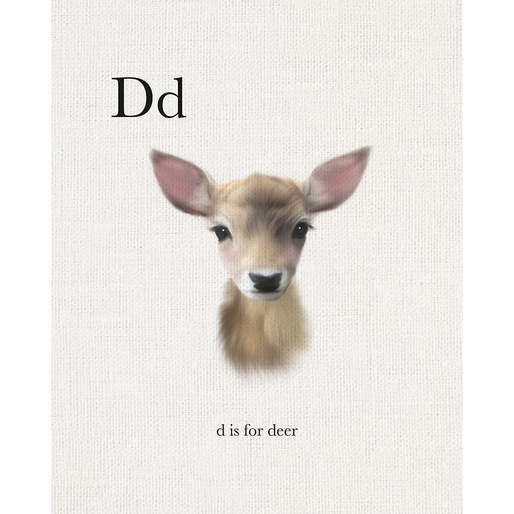 D is for Deer Poster Print by Leah Straatsma-VARPDXLSRC036D Image 1