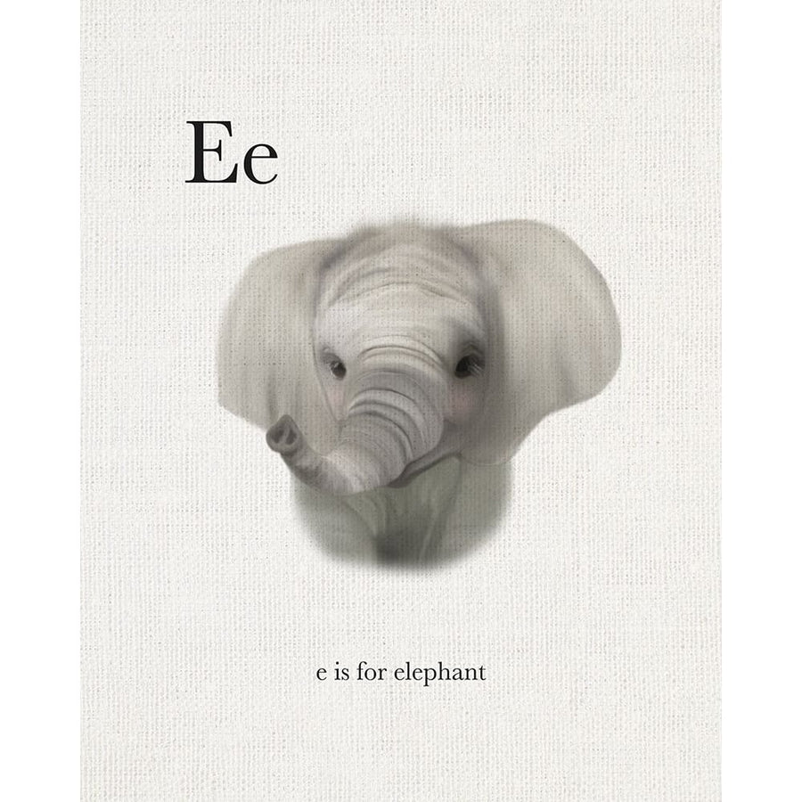 E is for Elephant Poster Print by Leah Straatsma-VARPDXLSRC036E Image 1