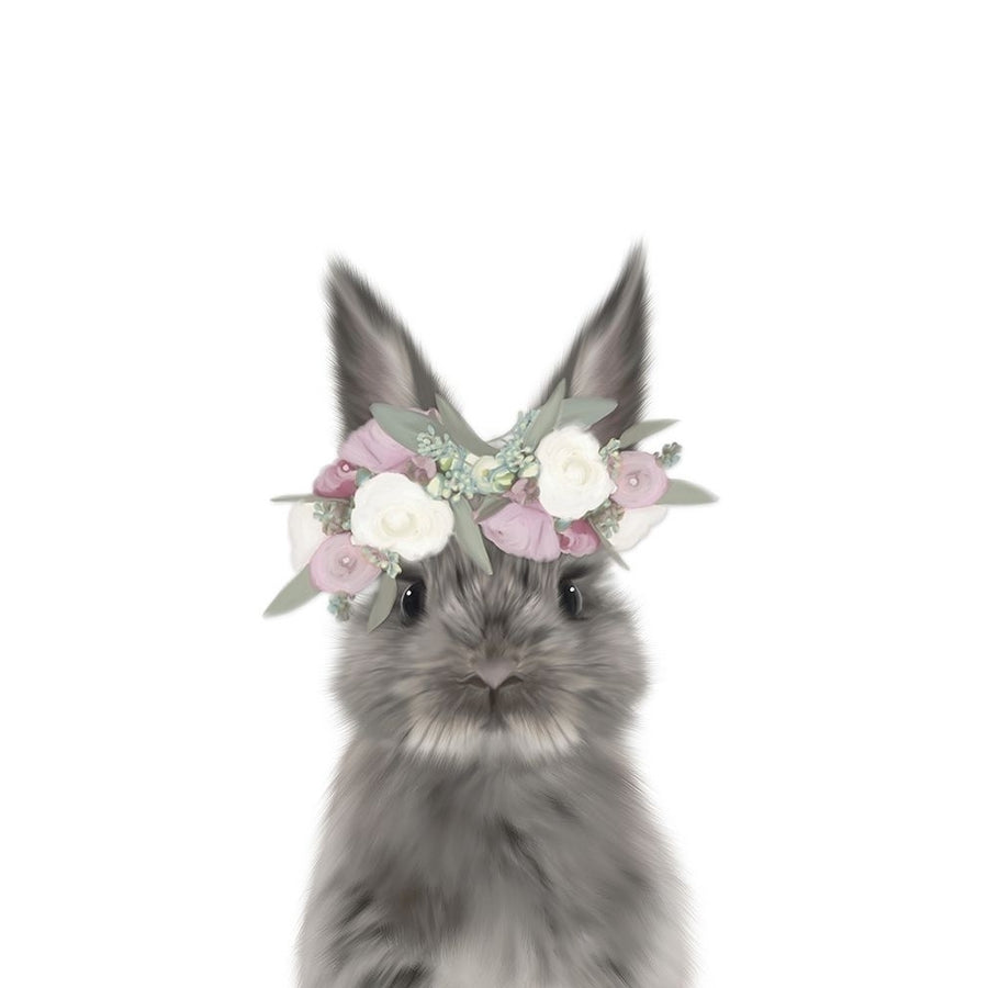 Floral Bunny Poster Print by Leah Straatsma-VARPDXLSRC039D Image 1