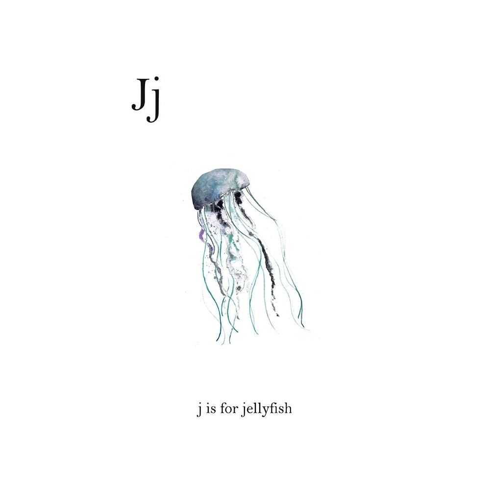 J is for Jellyfish Poster Print by Leah Straatsma-VARPDXLSRC010D Image 1