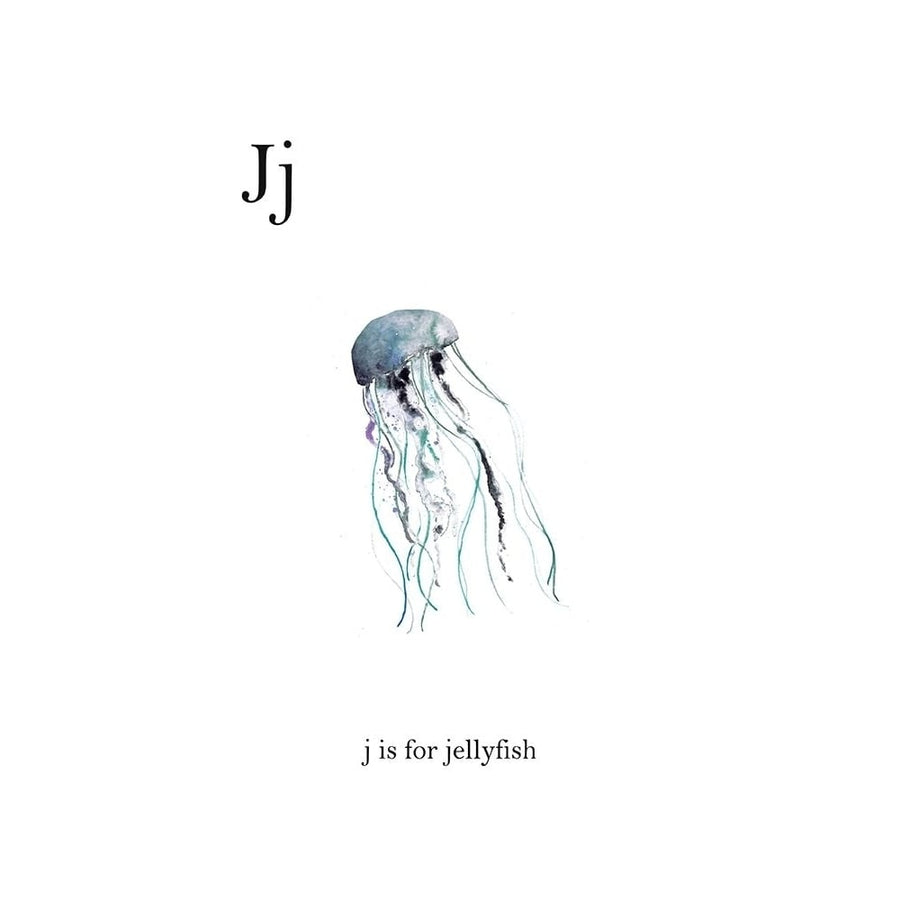 J is for Jellyfish Poster Print by Leah Straatsma-VARPDXLSRC010D Image 1