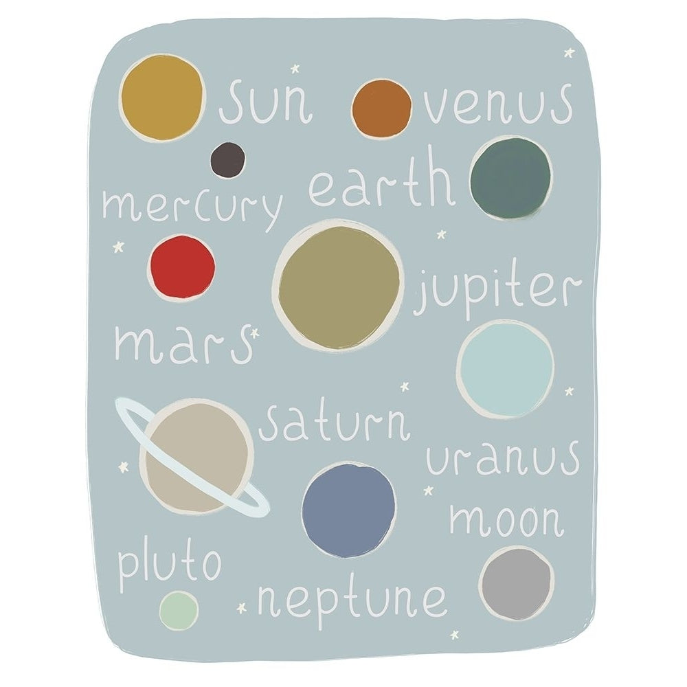 Planets Circles and Stars Poster Print by Leah Straatsma-VARPDXLSRC064C Image 1