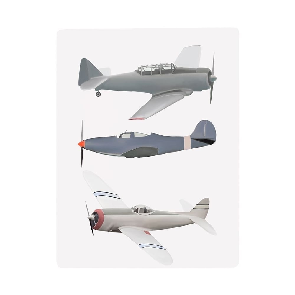 3 Vintage Planes Together Poster Print by Leah Straatsma-VARPDXLSRC096A Image 1