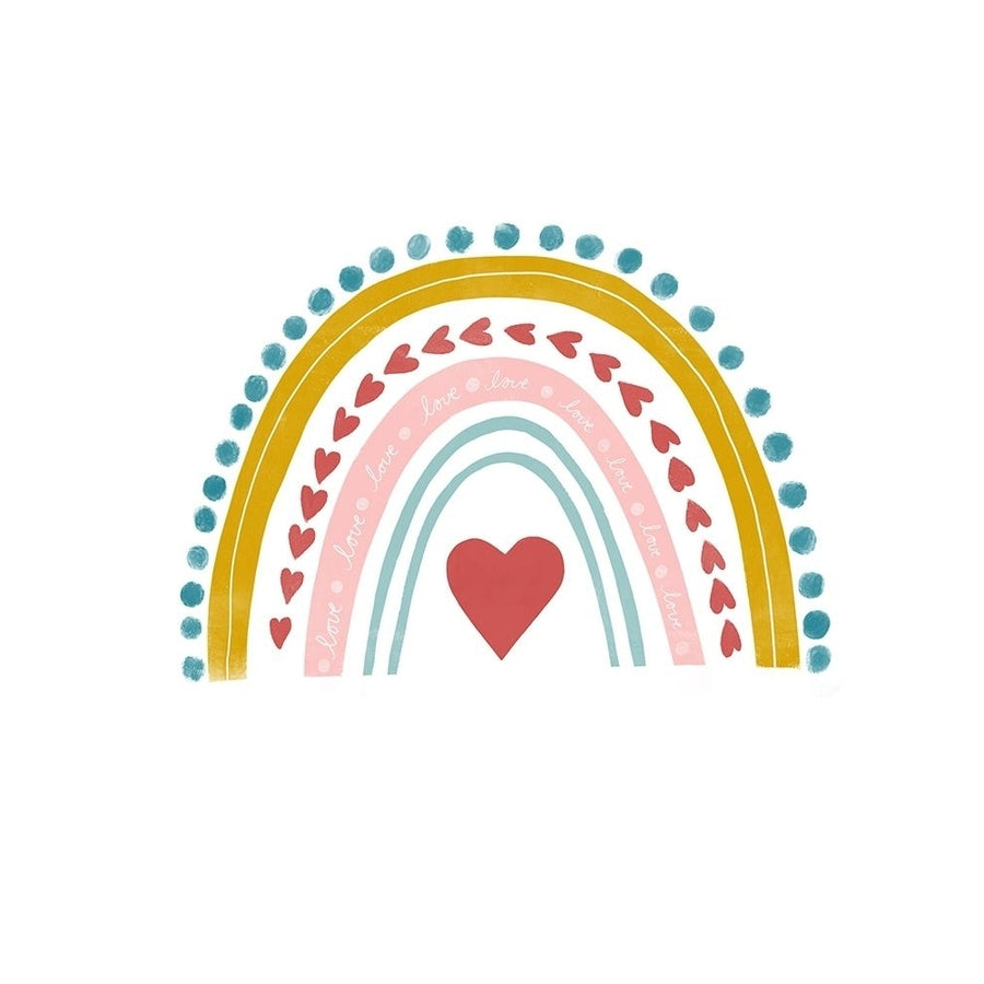 Happy Heart Rainbow Poster Print by Leah Straatsma-VARPDXLSRC165A Image 1